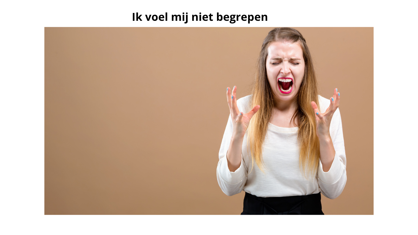 Ik voel mij niet begrepen